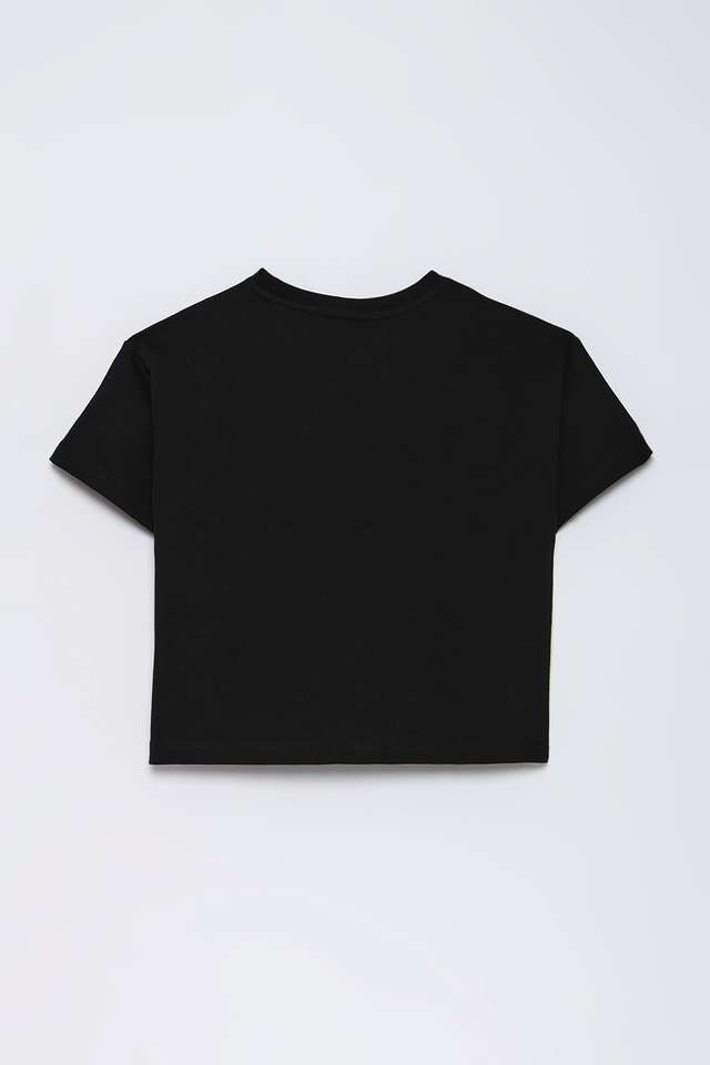 Color-Block-Cotton-Round-Neck-Girls-T-Shirt