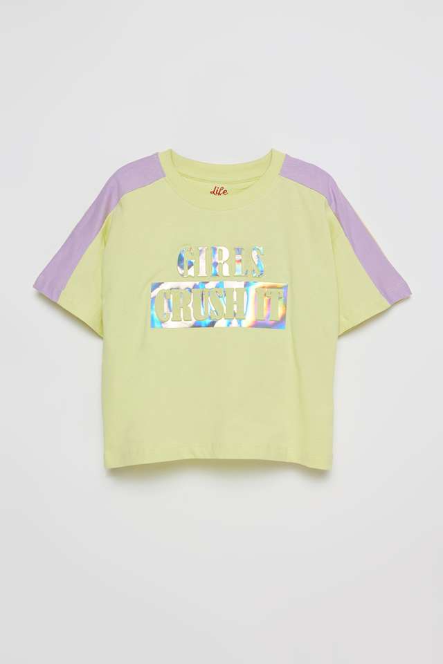 Graphic-Print-Cotton-Round-Neck-Girls-T-Shirt