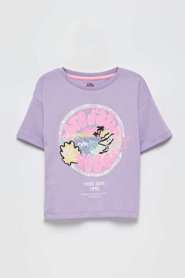 Graphic-Print-Cotton-Round-Neck-Girls-T-Shirt