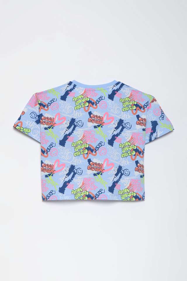 Printed-Cotton-Round-Neck-Girls-T-Shirt