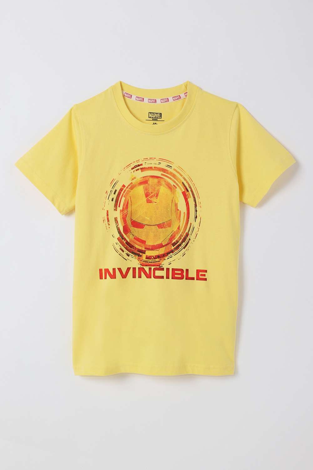 Solid-Blended-Fabric-Round-Neck-Boys-T-Shirt
