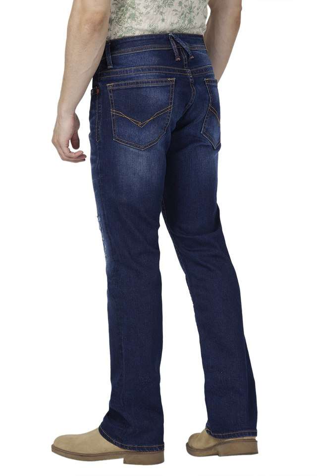 Light-Wash-Blended-Fabric-Regular-Fit-Men-s-Jeans
