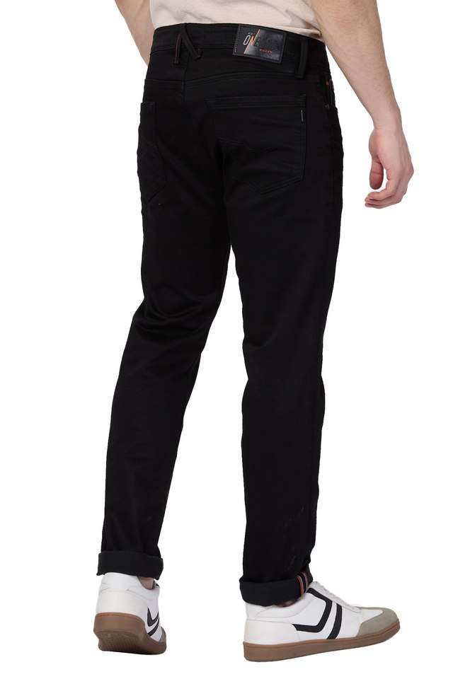 Light-Wash-Blended-Fabric-Slim-Fit-Men-s-Jeans