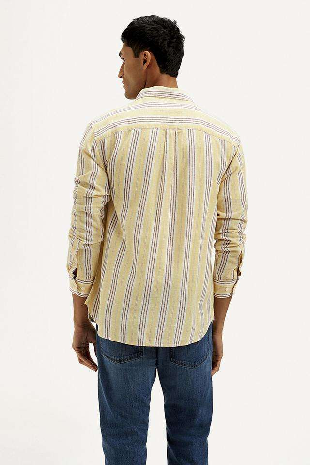 Stripes-Blended-Fabric-Slim-Fit-Men-s-Casual-Wear-Shirt