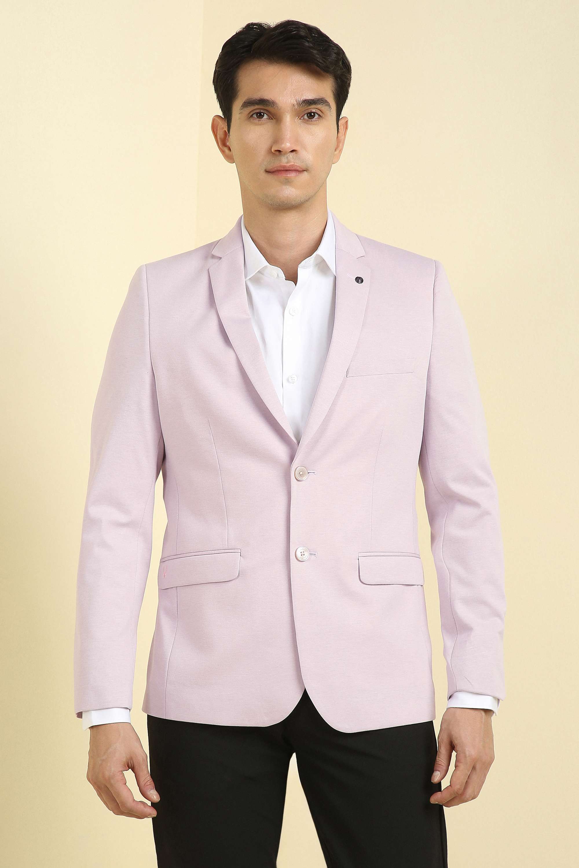 Solid-Blended-Fabric-Super-Slim-Fit-Men-s-Casual-Blazer
