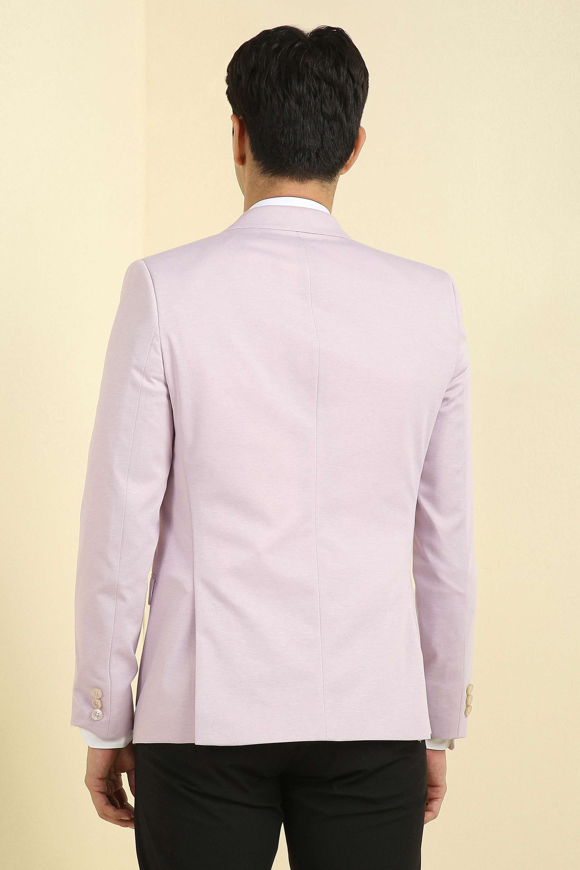 Solid-Blended-Fabric-Super-Slim-Fit-Men-s-Casual-Blazer
