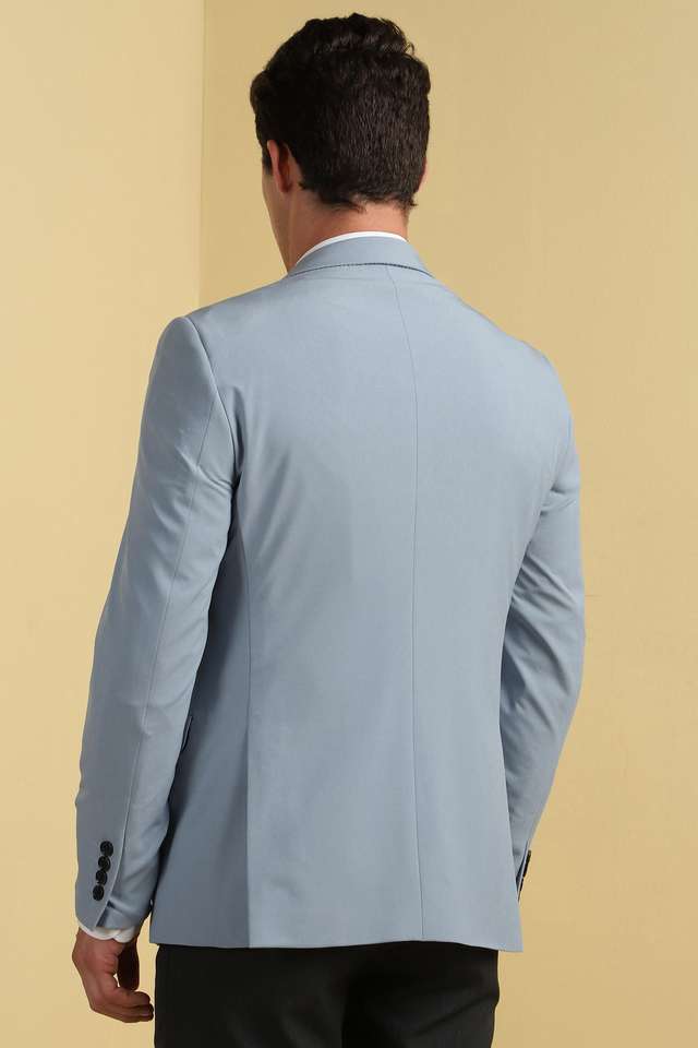 Solid-Blended-Fabric-Slim-Fit-Men-s-Casual-Blazer