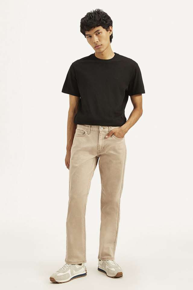 Light-Wash-Blended-Fabric-Regular-Fit-Men-s-Jeans