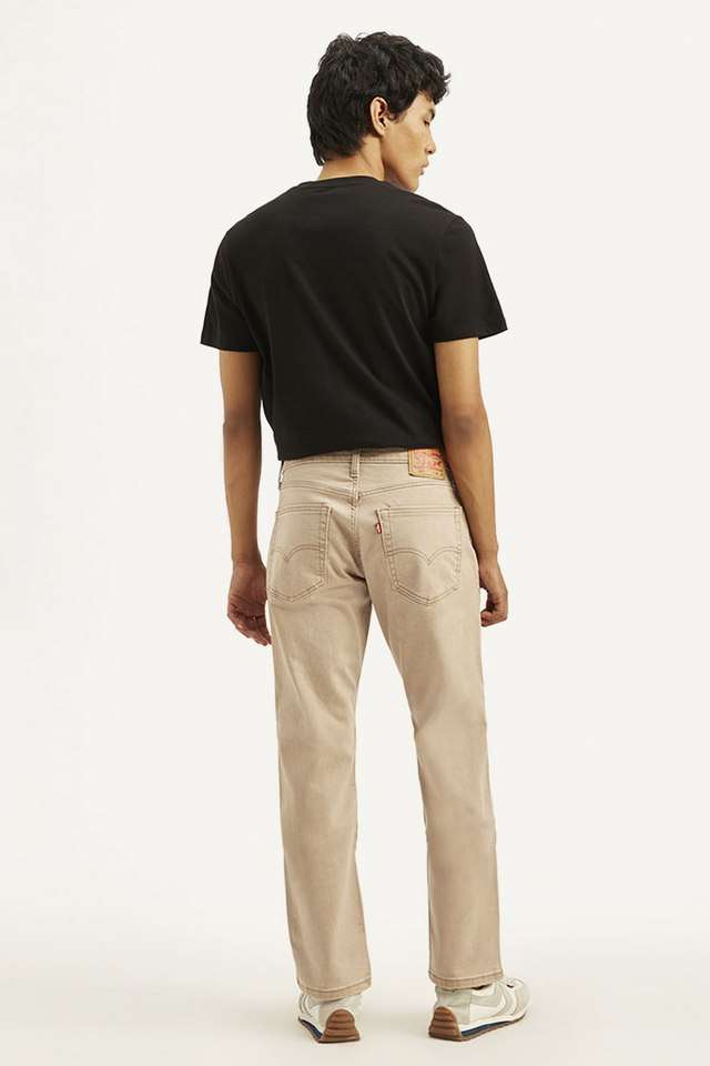 Light-Wash-Blended-Fabric-Regular-Fit-Men-s-Jeans