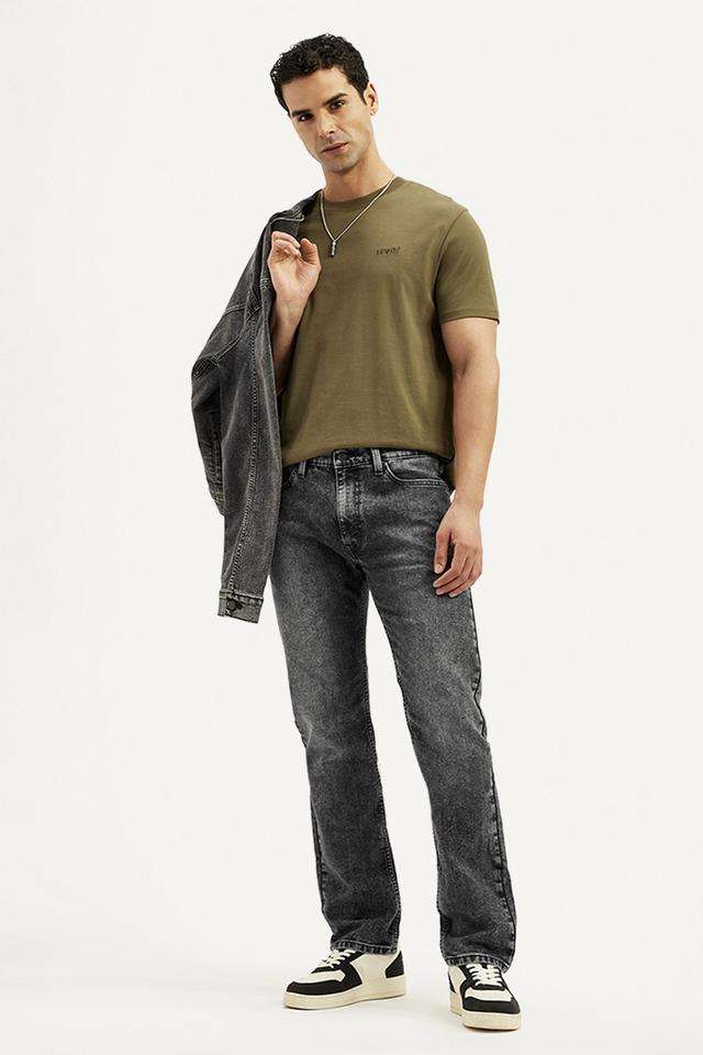 Light-Wash-Polyester-Slim-Fit-Men-s-Jeans