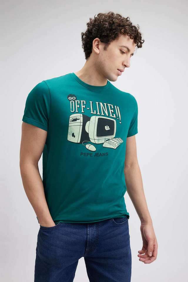 Graphic-Print-Cotton-Slim-Fit-Men-T-Shirt