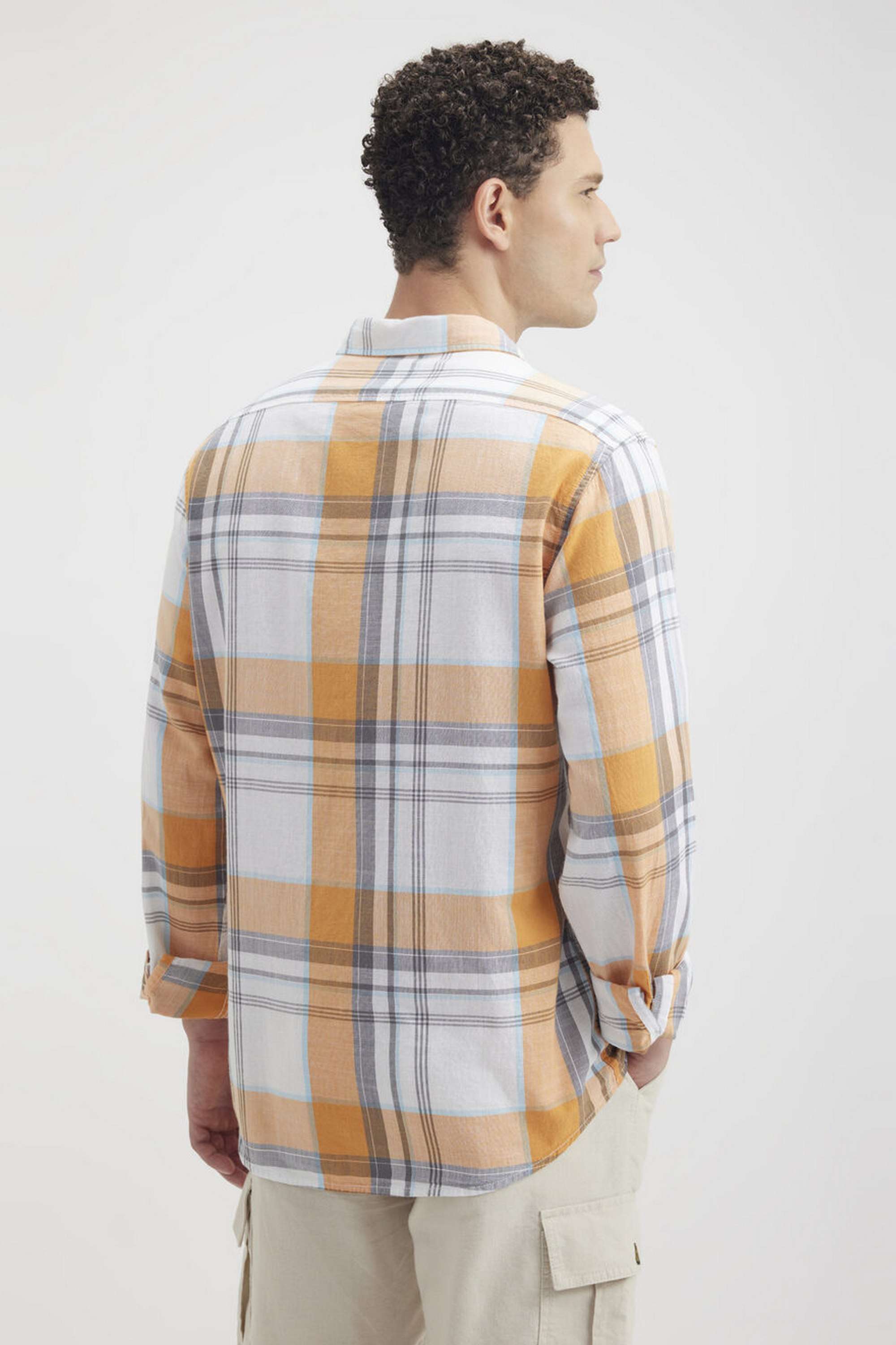 Checks-Cotton-Regular-Fit-Men-s-Casual-Wear-Shirt
