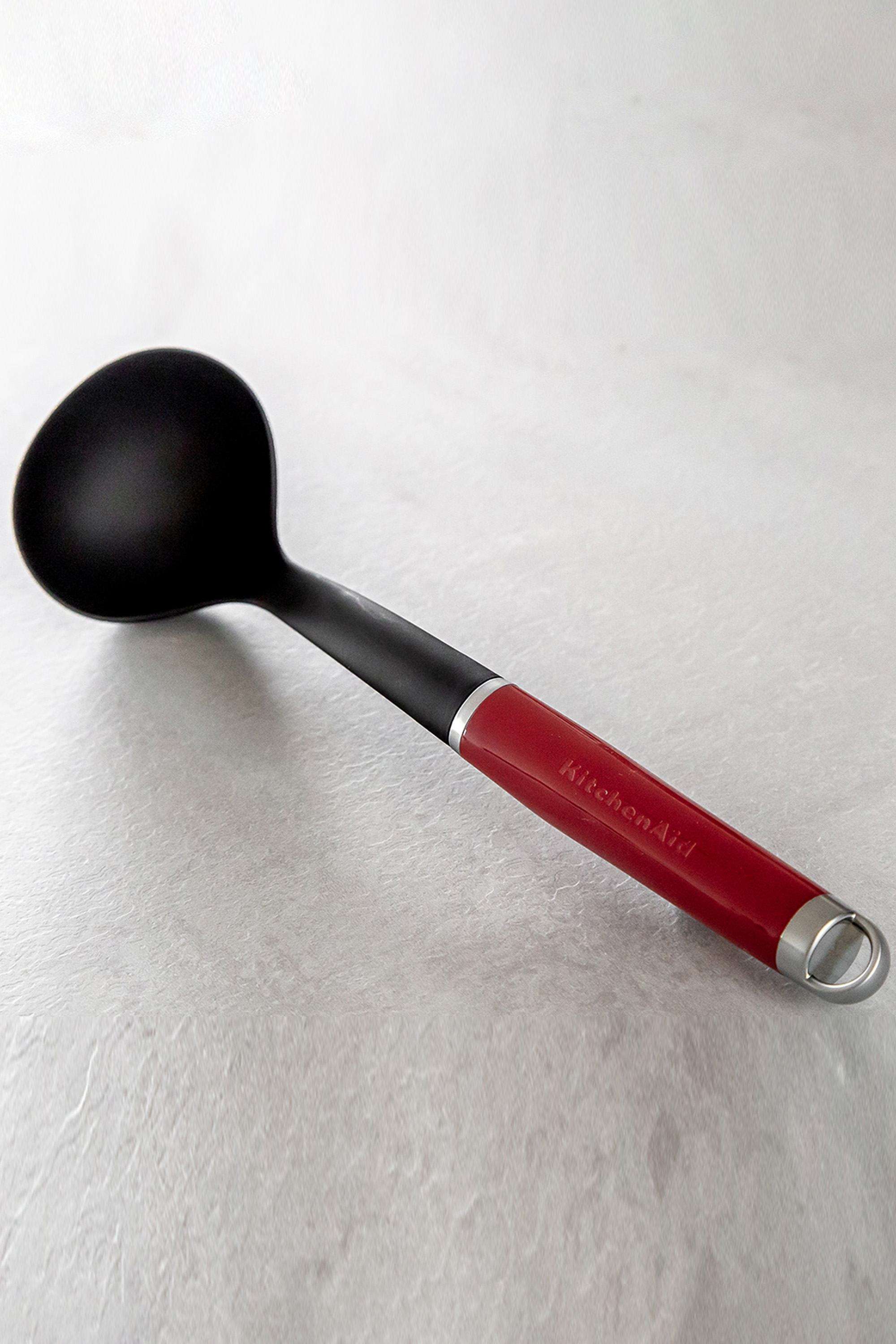 Premium-Nylon-Cooking-Spatula-for-Kitchen-with-ABS-Handle-Red-|-Ideal-for-Gravies -Sauces -Soups