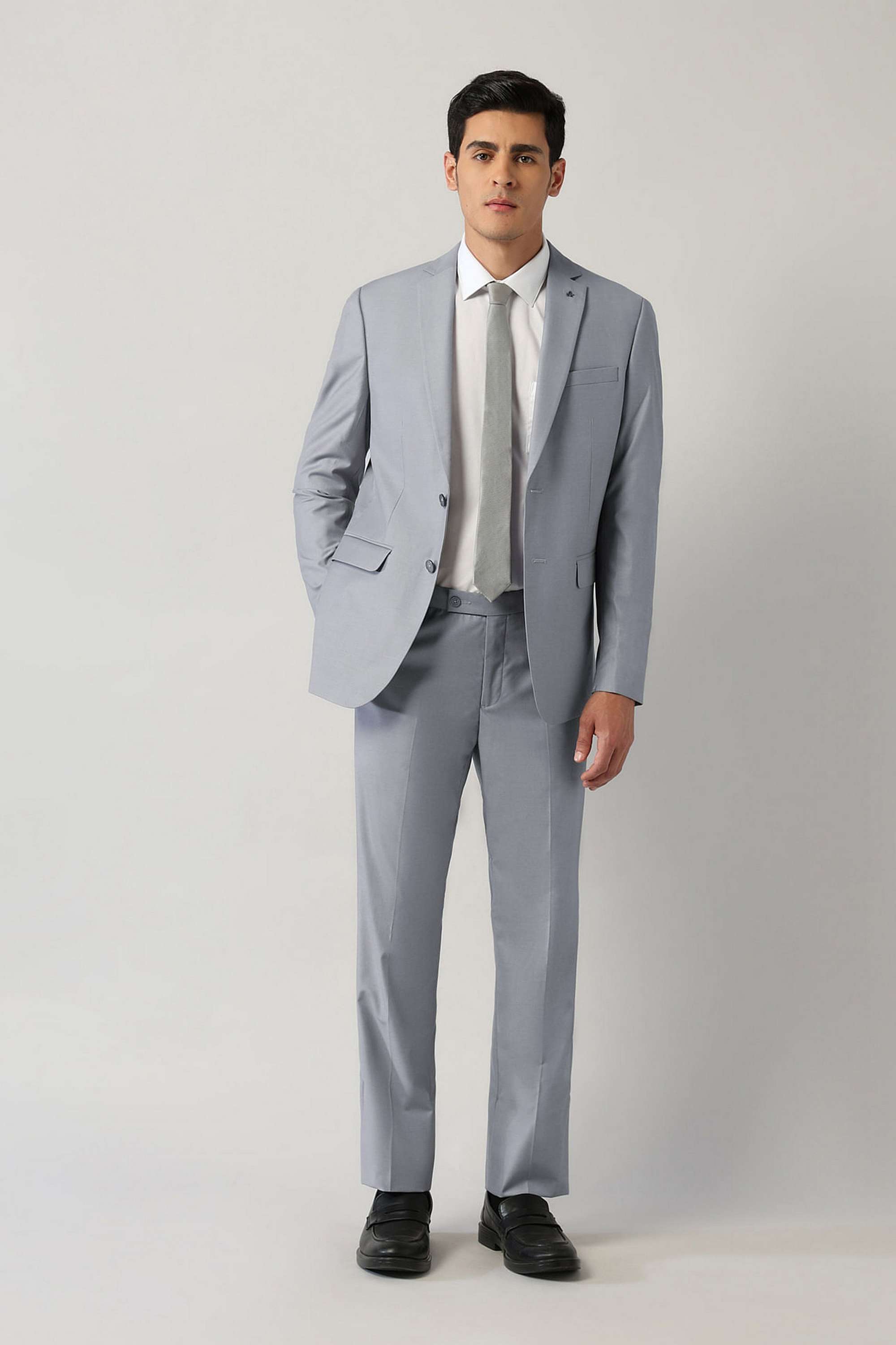 Solid-Blended-Fabric-Regular-Fit-Men-s-Formal-Suit