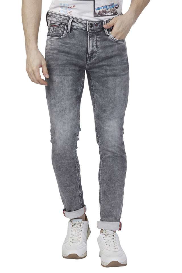 Light-Wash-Blended-Fabric-Tapered-Fit-Men-s-Jeans