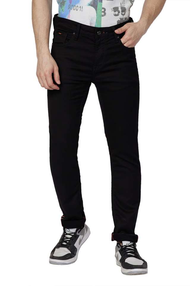 Light-Wash-Blended-Fabric-Tapered-Fit-Men-s-Jeans