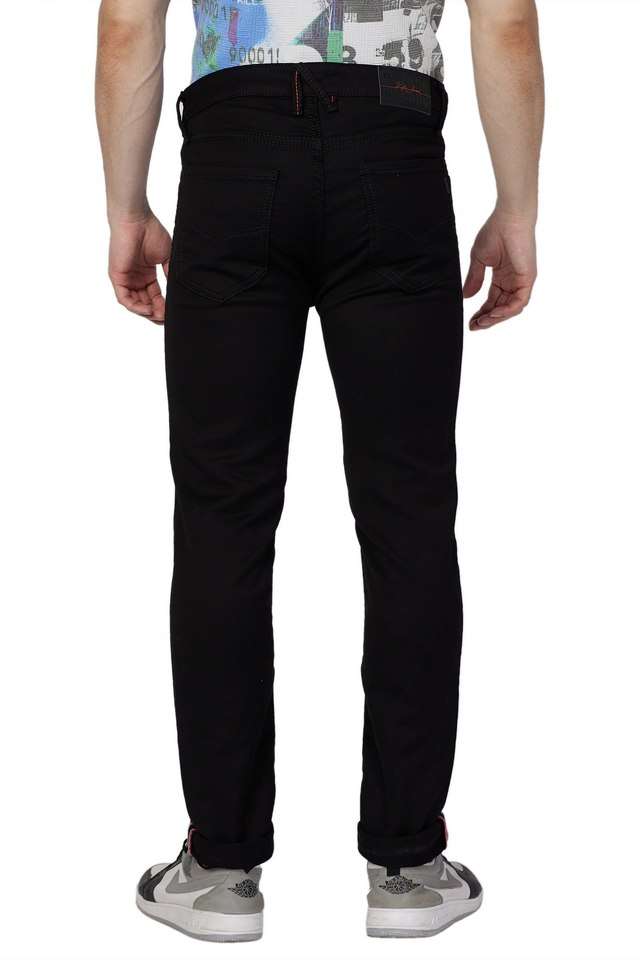 Light-Wash-Blended-Fabric-Tapered-Fit-Men-s-Jeans