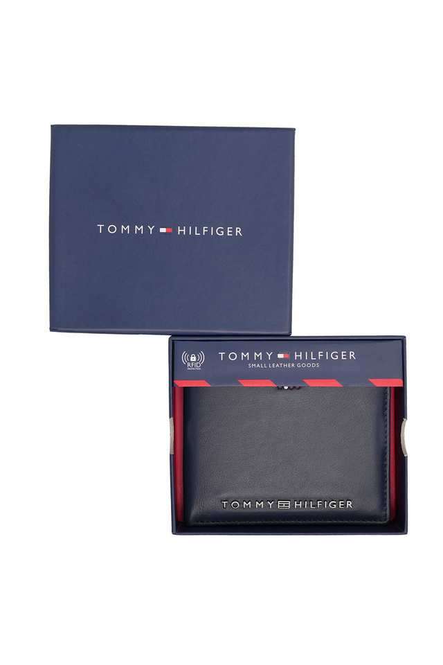 Buy TOMMY HILFIGER Navy Genuine Leather Men's Casual Wear Bi Fold