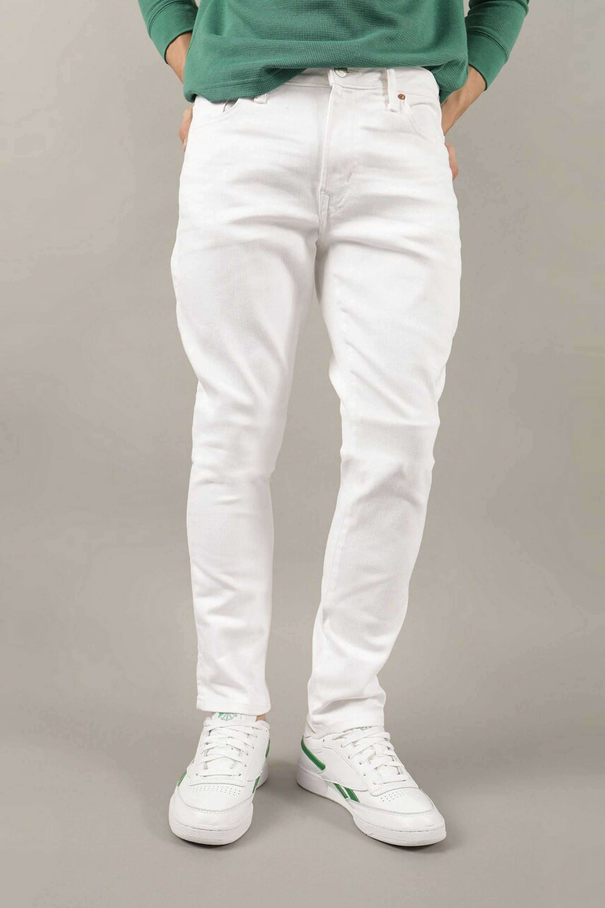High-Rise-Blended-Fabric-Women-s-Jeans