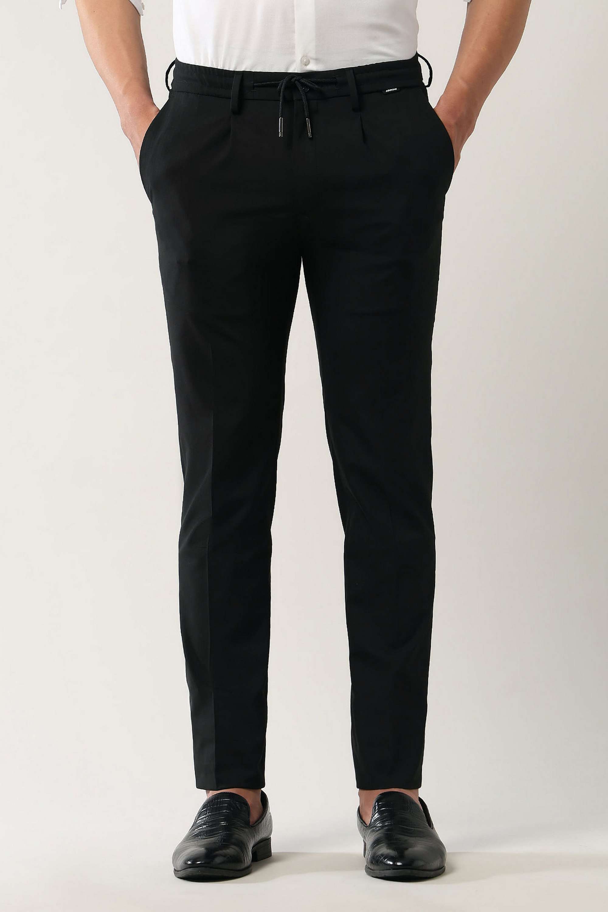 Stripes-Polyester-Blend-Super-Slim-Fit-Men-s-Trousers