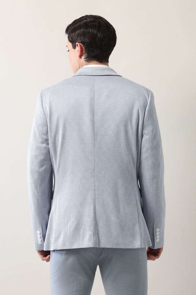 Slim Blazer Arrow Grey Blazer Buy Arrow Blue Structured Polyester - Main Image