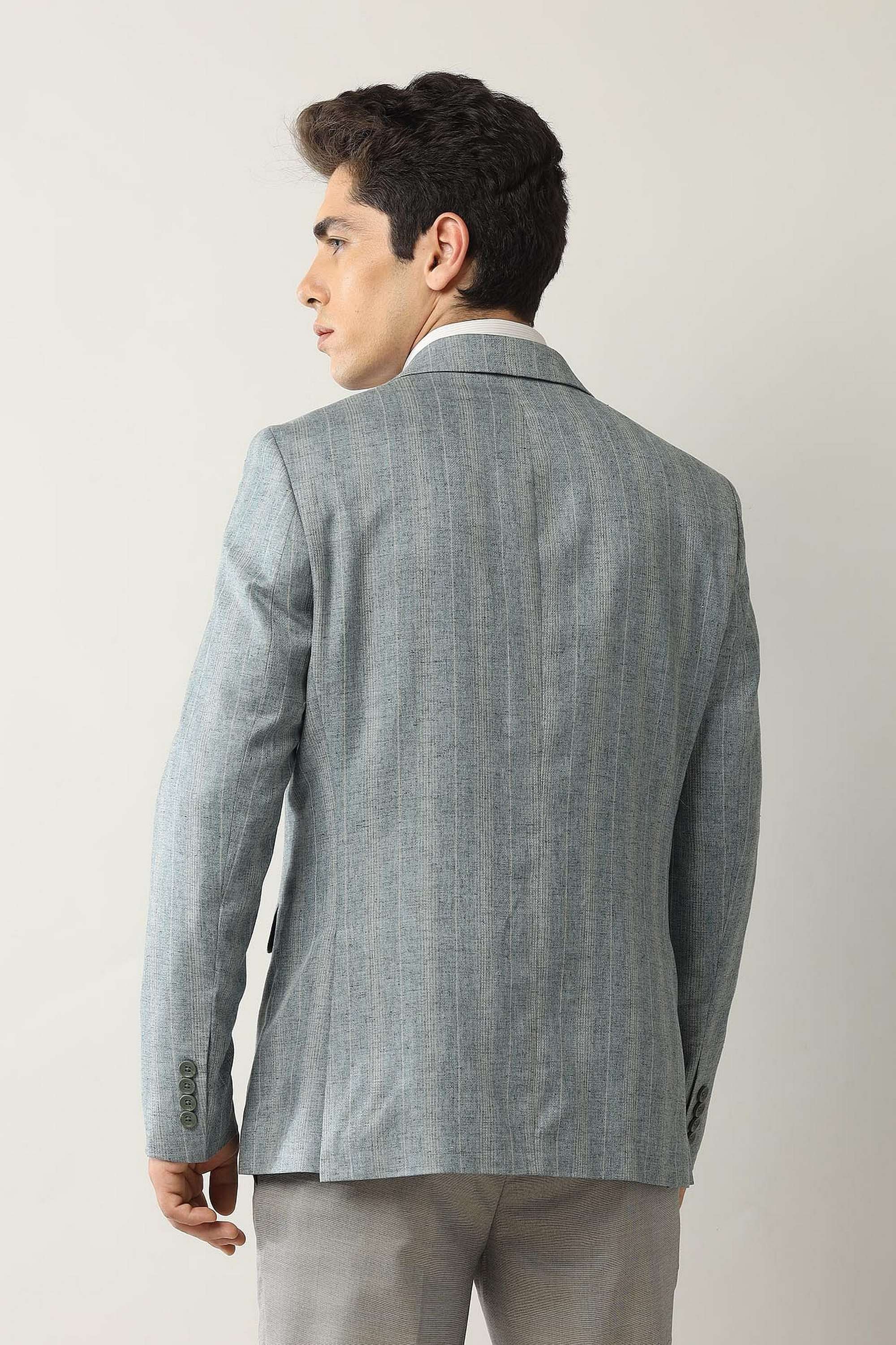 Checks Lyocell Tailored Men's Work Blazer