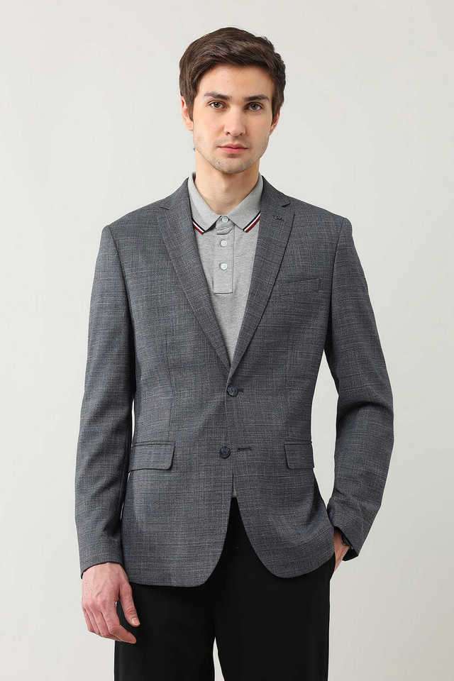 Structured-Blended-Fabric-Slim-Fit-Men-s-Formal-Wear-Blazer