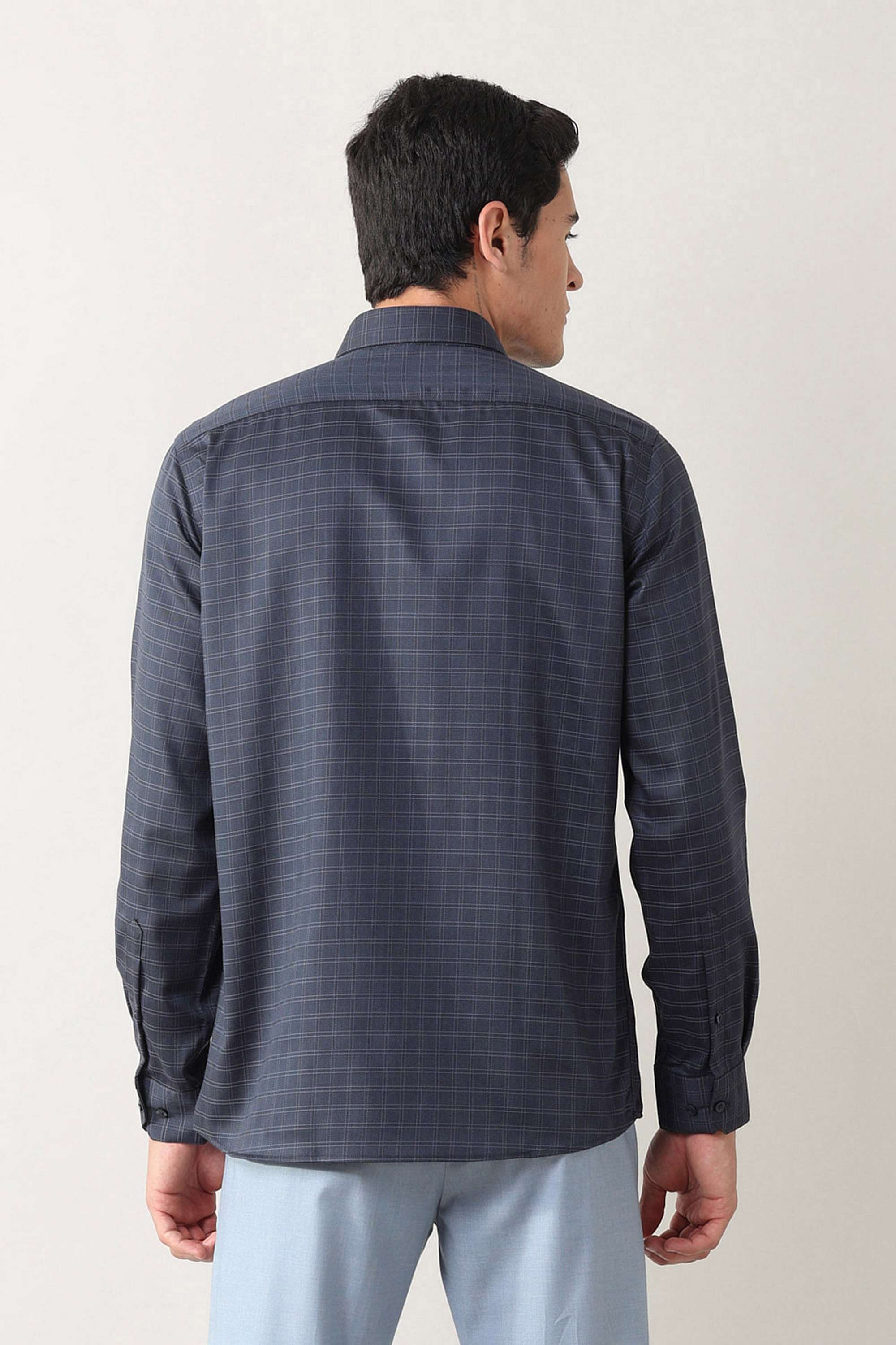 Checks-Pure-Cotton-Slim-Men-s-Shirt