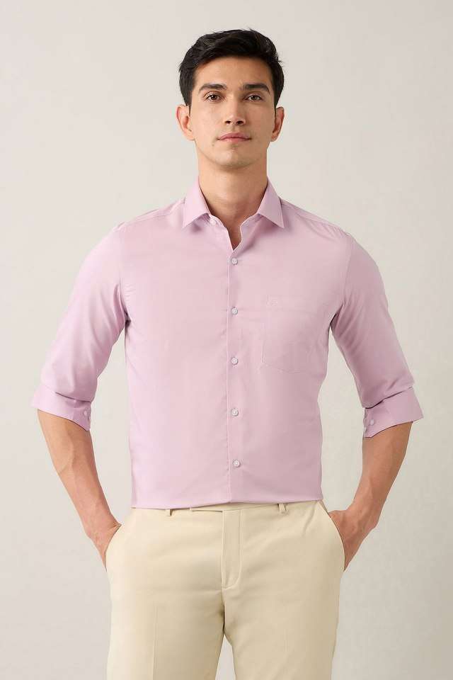 Solid-Cotton-Slim-Fit-Men-s-Formal-Wear-Shirt