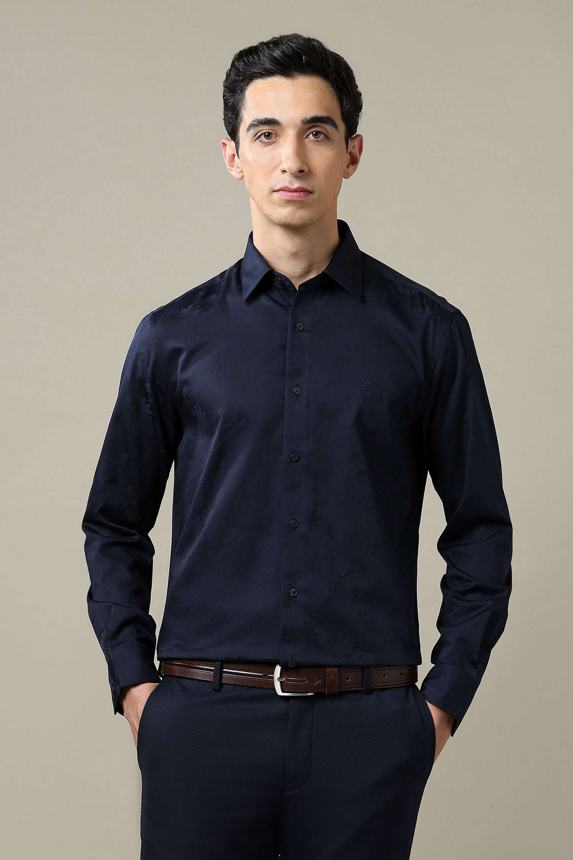 Textured-Pure-Cotton-Tailored-Men-s-Shirt