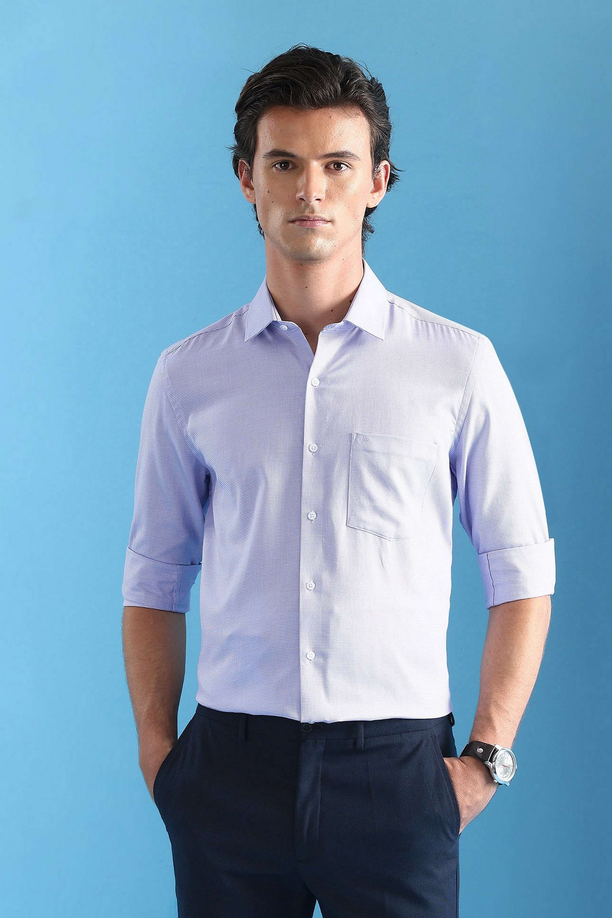 Solid-Cotton-Regular-Fit-Men-s-Formal-Shirt