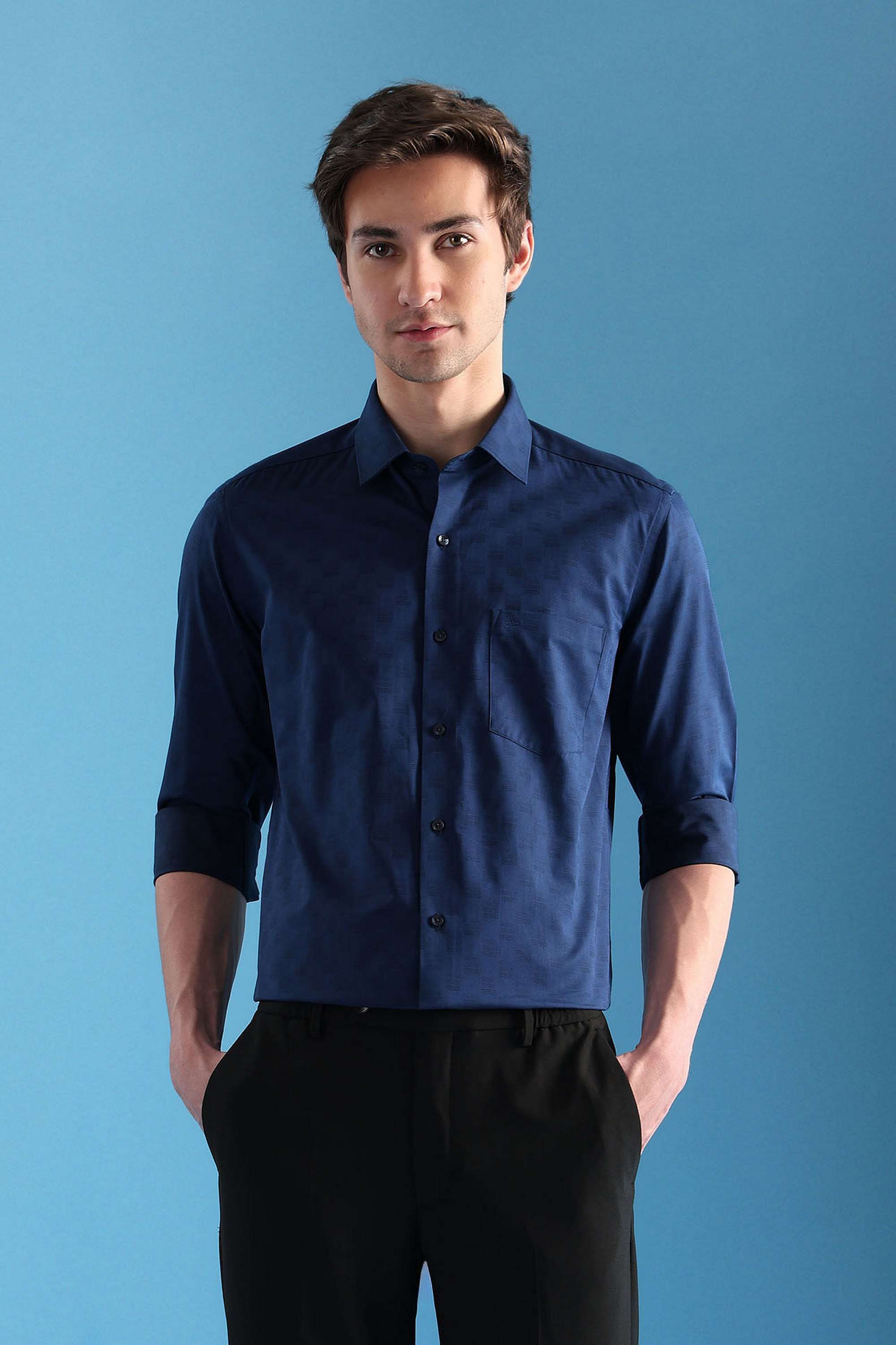 Textured-Pure-Cotton-Slim-Men-s-Shirt