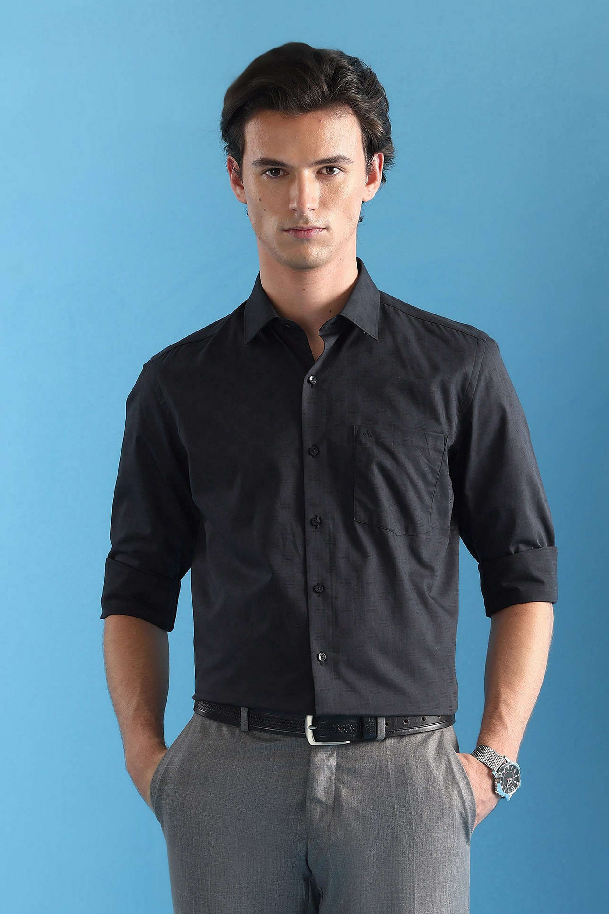 Textured-Pure-Cotton-Regular-Fit-Men-s-Shirt