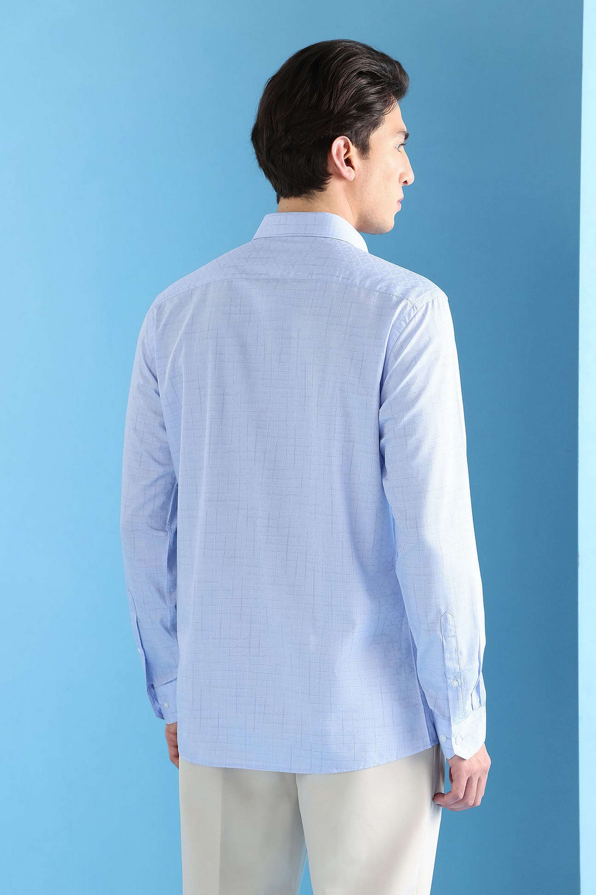 Checks-Blended-Fabric-Regular-Fit-Men-s-Shirt