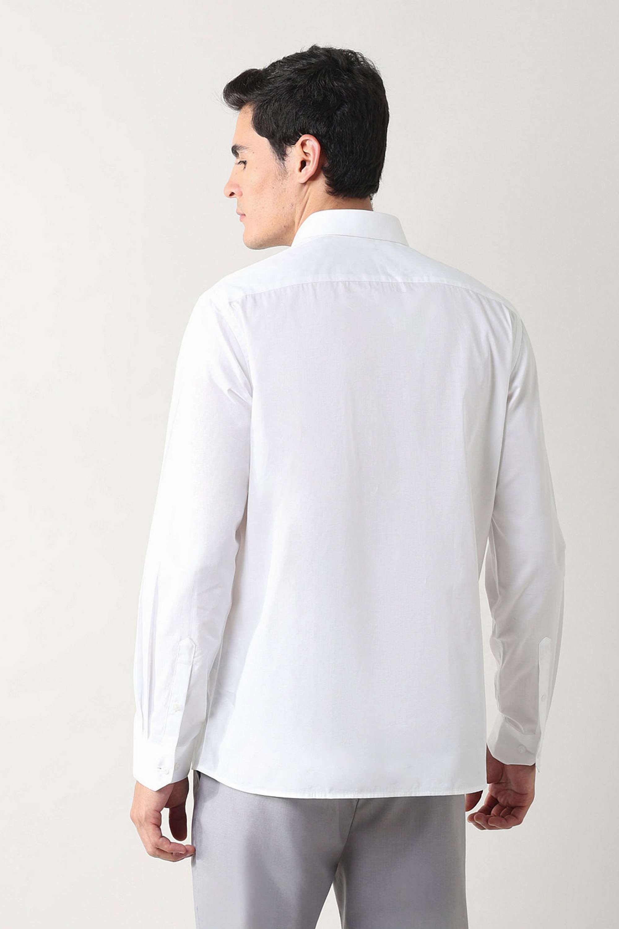 Solid-Pure-Cotton-Slim-Men-s-Shirt