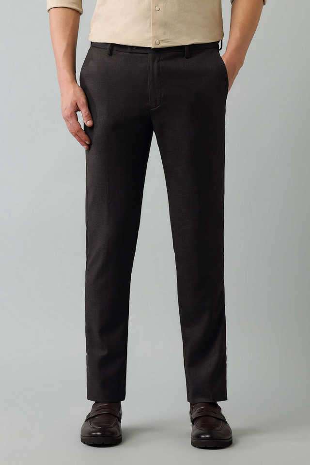 Structured-Blended-Fabric-Regular-Fit-Men-s-Formal-Wear-Trousers