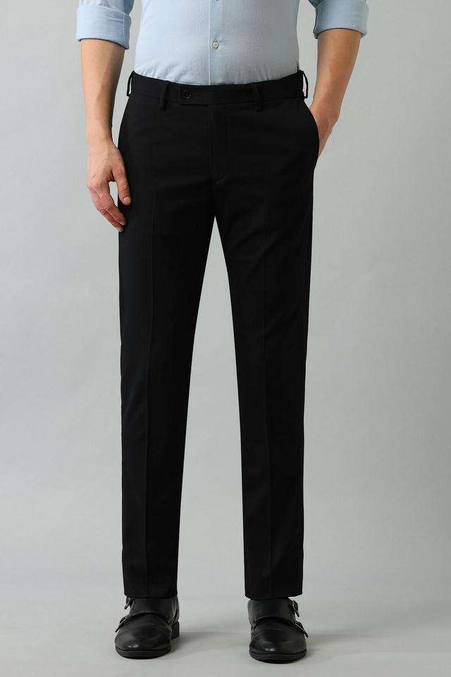 Structured-Polyester-Slim-Fit-Men-s-Formal-Wear-Trousers