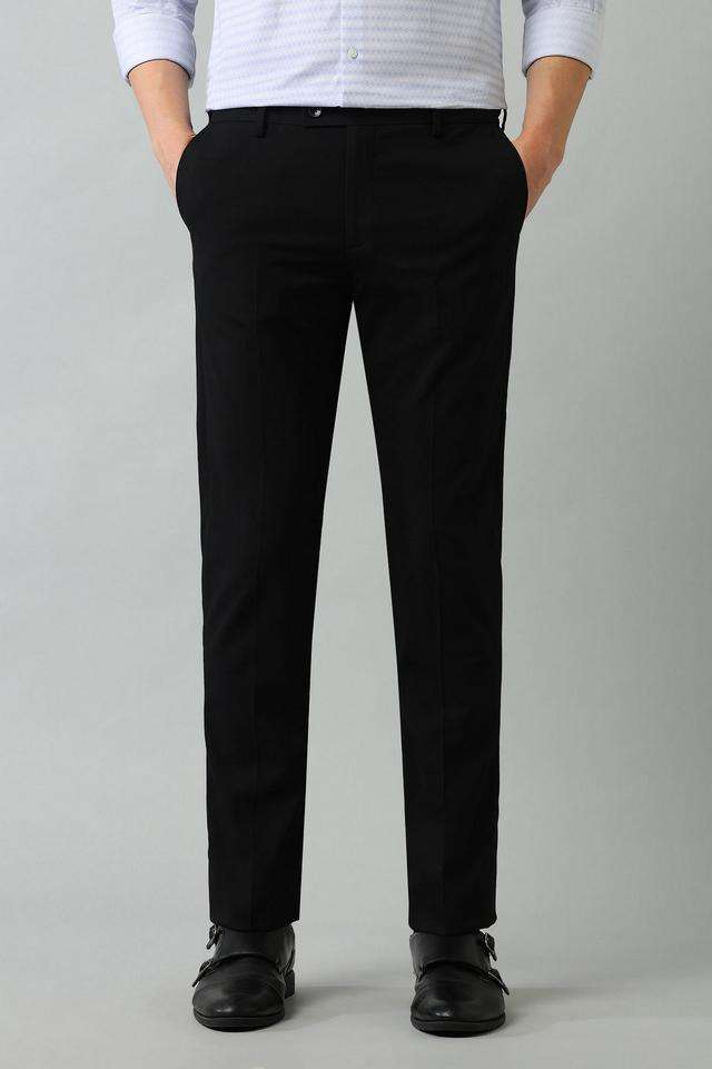 Structured-Polyester-Slim-Fit-Men-s-Formal-Wear-Trousers