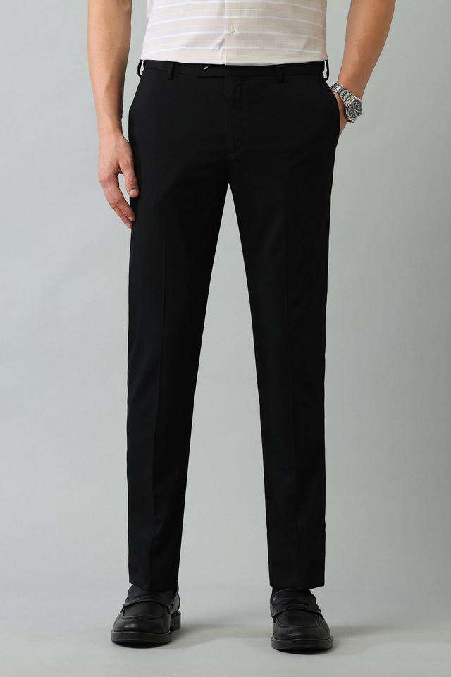 Structured-Polyester-Slim-Fit-Men-s-Formal-Wear-Trousers
