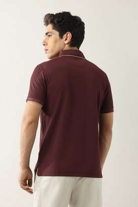 Solid-Cotton-Blend-Regular-Fit-Men-Polo-T-Shirt