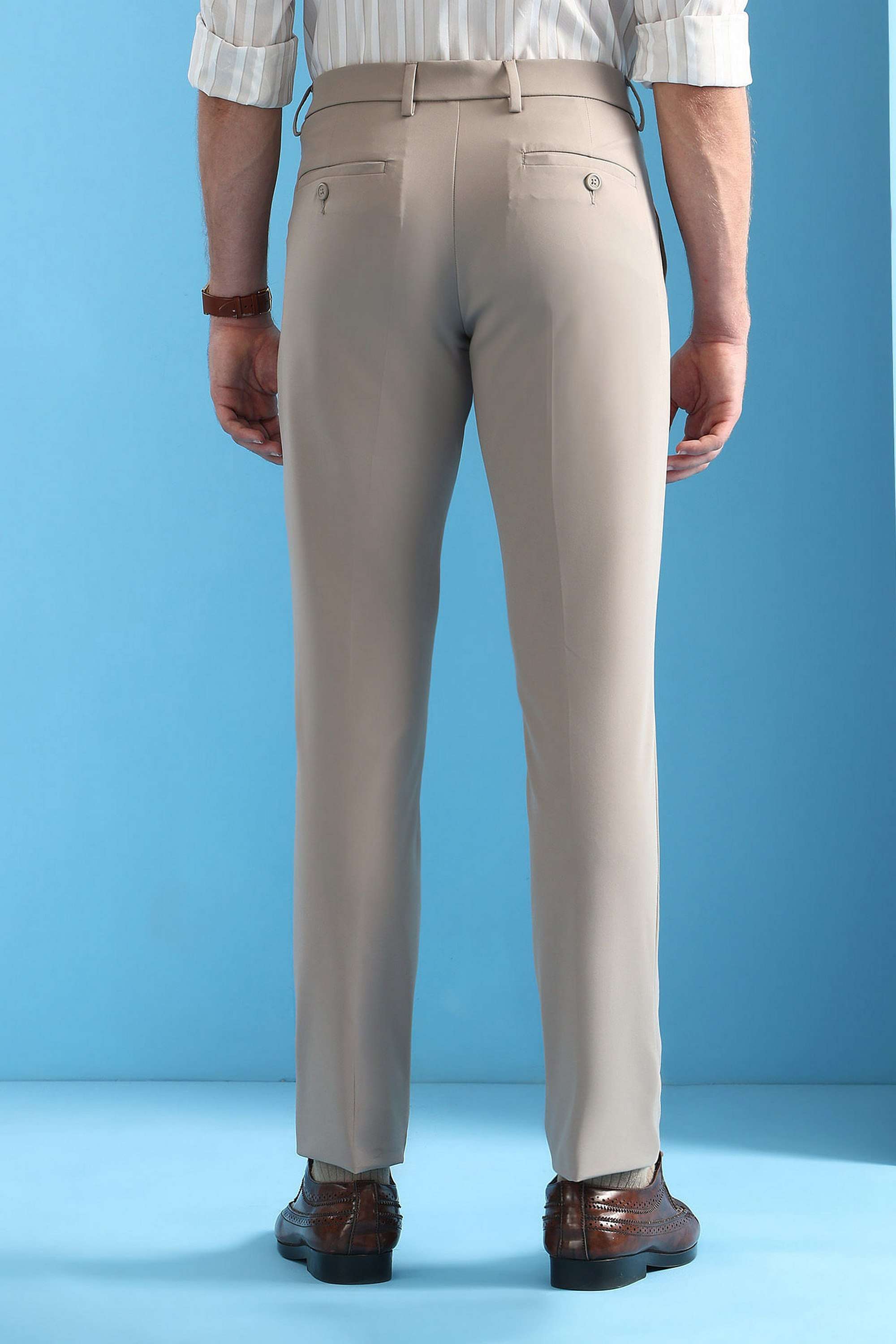 Solid-Nylon-Super-Slim-Fit-Men-s-Formal-Trousers