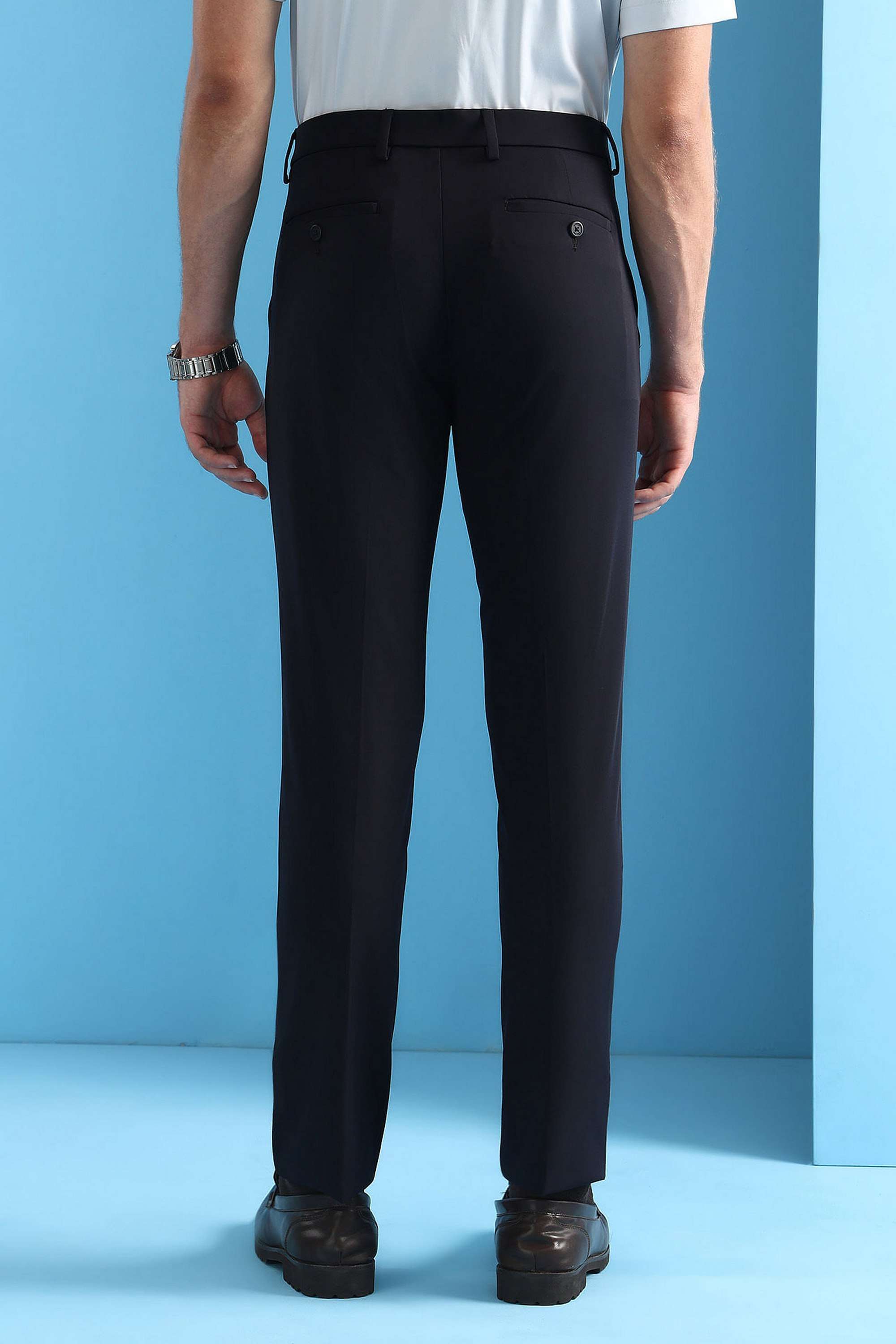 Solid-Nylon-Super-Slim-Fit-Men-s-Formal-Trousers