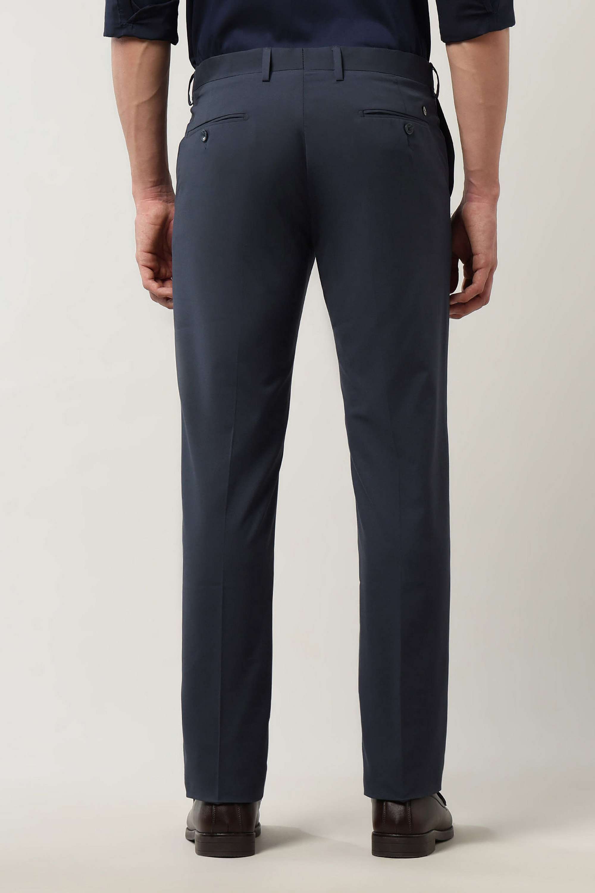 Solid-Polyester-Regular-Fit-Men-s-Formal-Trousers