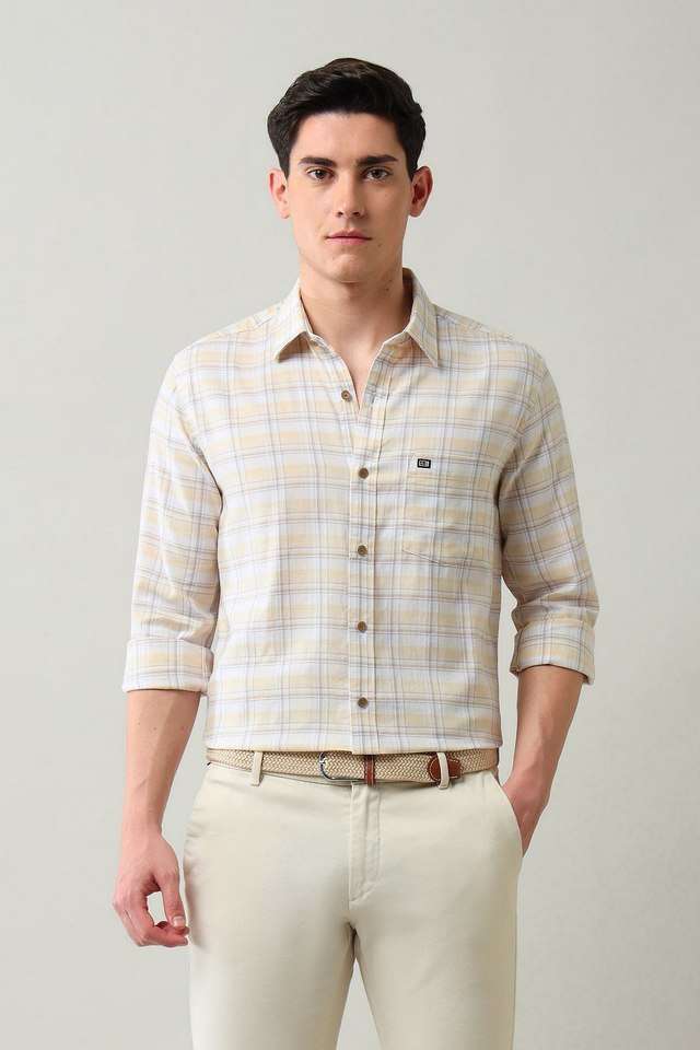 Checks-Cotton-Slim-Fit-Men-s-Casual-Wear-Shirt