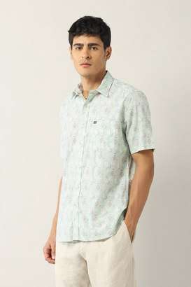 Printed-Blended-Fabric-Regular-Fit-Men-s-Casual-Shirt