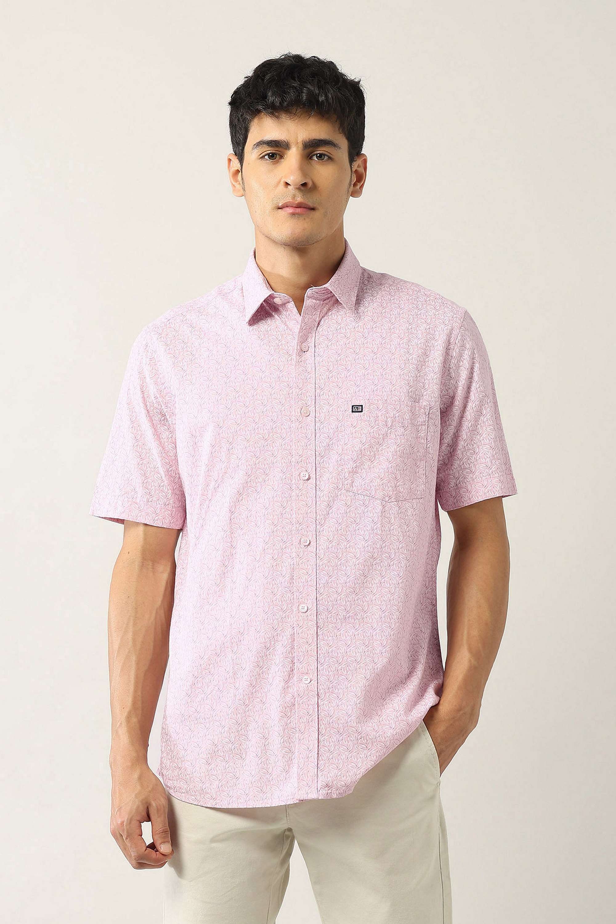 Printed-Blended-Fabric-Regular-Fit-Men-s-Casual-Shirt