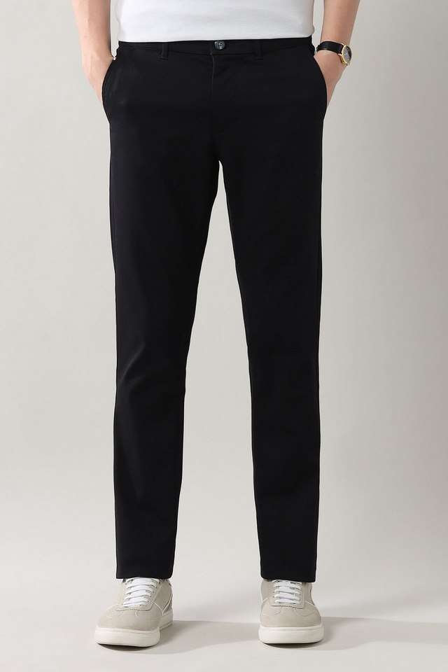 Structured-Cotton-Regular-Fit-Men-s-Casual-Wear-Trousers