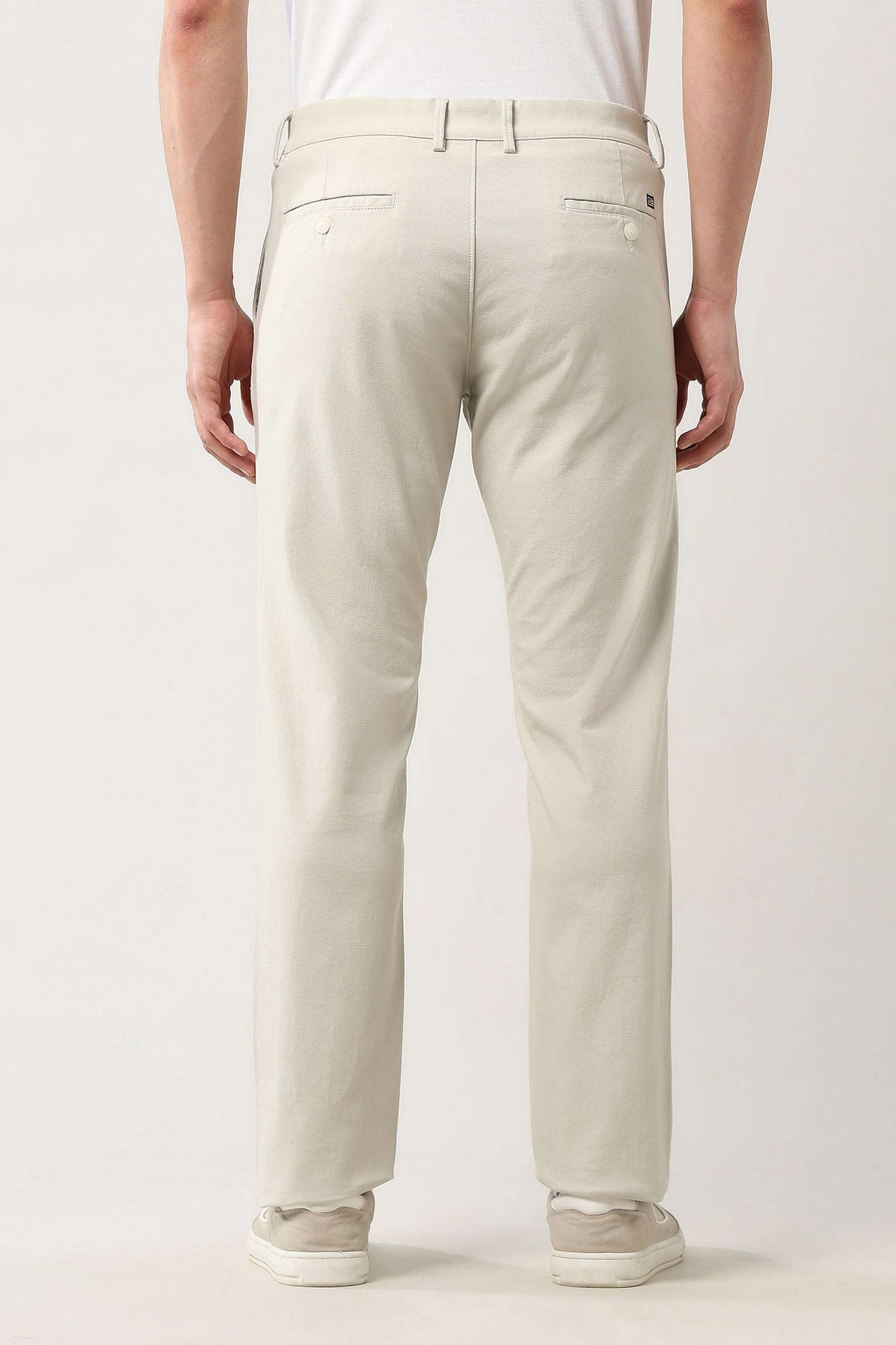 Solid-Blended-Fabric-Slim-Fit-Men-Casual-Wear-Trouser