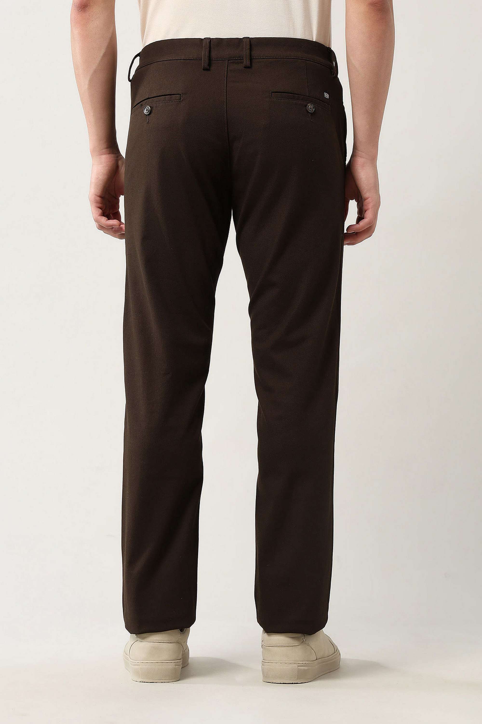 Solid-Blended-Fabric-Slim-Fit-Men-Casual-Wear-Trouser