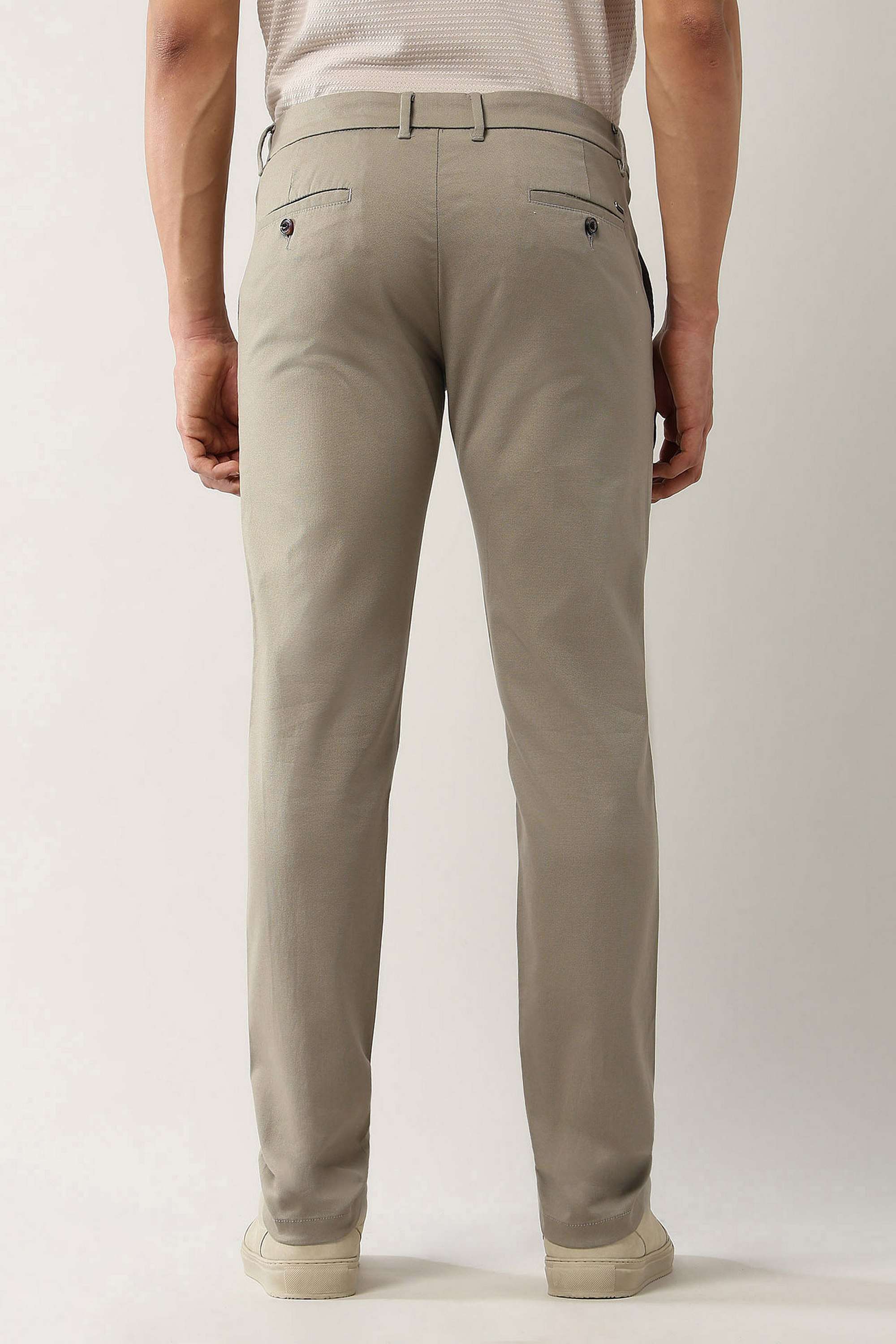 Solid-Blended-Fabric-Slim-Fit-Men-Casual-Wear-Trouser
